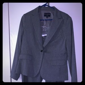 Grey Pinstripe Pantsuit